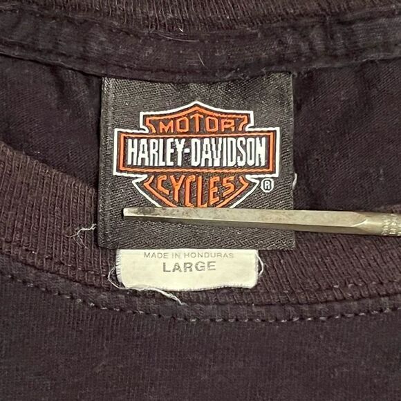 12’ Harley Davidson Phoenix / Gettysburg Front & Back Graphic Tee Shirt / Size L - Picture 5 of 5